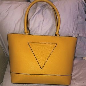 NWT GUESS Yellow Tote